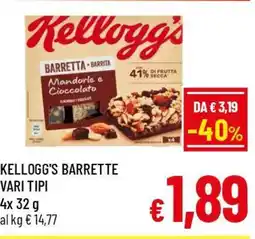 Famila Market Kellogg's Barrette Mandorle e Cioccolato offerta