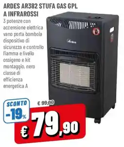 DPiù Ardes AR382 Stufa Gas GPL a Infrarossi offerta