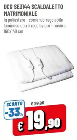 DPiù DCG SCALDALETTO MATRIMONIALE offerta
