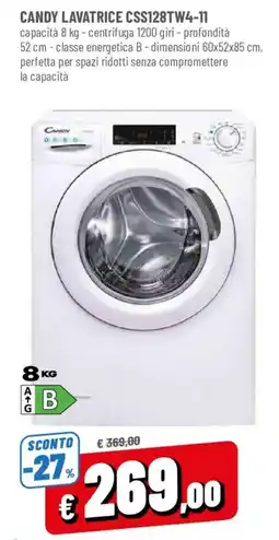 DPiù Candy lavatrice css128tw4-11 offerta