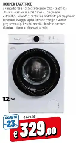 DPiù Kooper lavatrice offerta