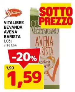 DPiù Vitalibre bevanda avena barista offerta