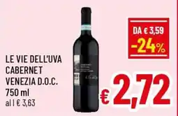 Famila Market Le vie dell'uva cabernet offerta