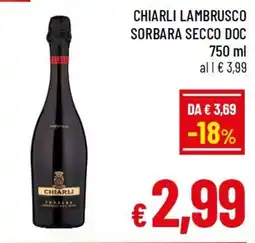 Famila Market Chiarli Lambrusco Sorbara Secco Doc offerta