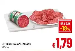 Famila Market Citterio Salame Milano offerta