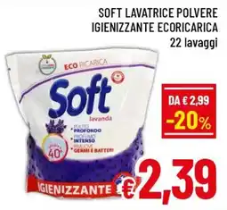 Famila Market Soft lavatrice polvere offerta