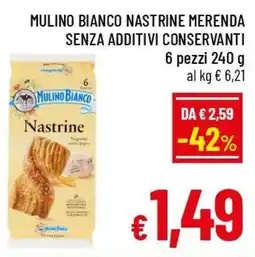 Famila Market Mulino Bianco Nastrine offerta