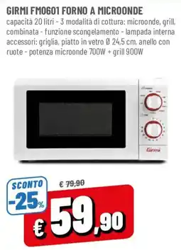 DPiù Girmi forno a microonde offerta