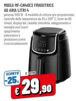 DPiù Midea friggitrice ad aria offerta
