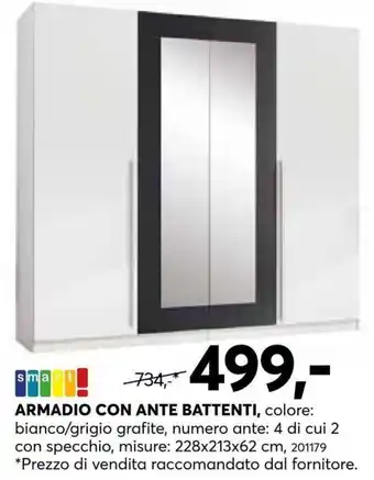 Smart! ARMADIO CON ANTE BATTENTI