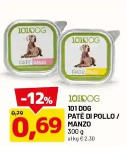 DPiù 101 Dog Patè di Pollo / Manzo offerta