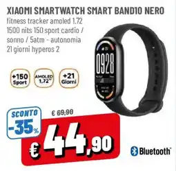 DPiù Xiaomi smartwatch smart band10 nero offerta