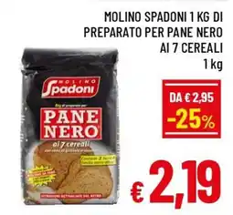 Famila Market Molino Spadoni pane nero ai 7 cereali offerta