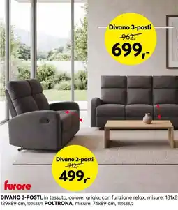 Dipo Arredamenti Divano 3-posti Furore offerta