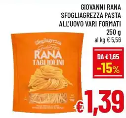 Famila Market Sfogliagrezza Rana Tagliolini offerta