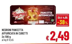 Famila Market Negroni pancetta affumicata in cubetti offerta