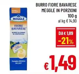 Famila Market Burro fiore bavarese Meggle offerta