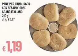 Famila Pane per hamburger con sesamo 100% grano italiano offerta