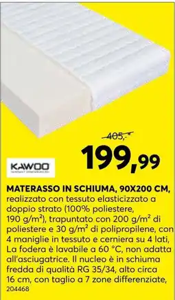 Dipo Arredamenti Materasso in schiuma Kawoo offerta