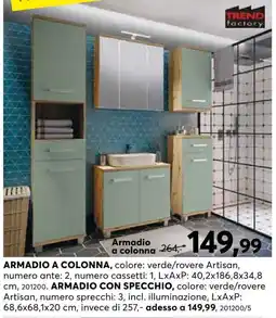 Dipo Arredamenti Armadio a colonna Trend Factory offerta
