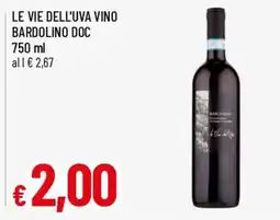 Famila Le Vie dell'Uva Vino Bardolino DOC offerta