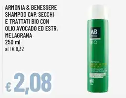 Famila Armonia & benessere shampoo cap. secchi e trattati bio con olio avocado ed estr. melagrana offerta
