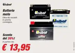 Bep's Batterie moto Unibat offerta