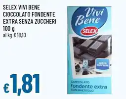 Famila Vivi Bene cioccolato fondente extra offerta