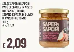 Famila Saper di Sapori paté di cipolle in aceto balsamico, tonno, sedano e pasta di olive offerta