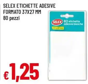 Etichette adesive Selex