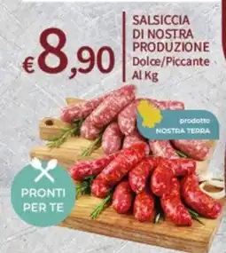 SpeSì Salsiccia di nostra produzione offerta