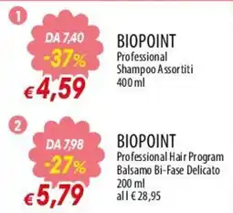 Famila Superstore Biopoint Professional Shampoo Assortiti offerta