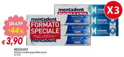 Famila Superstore Mentadent Dentifricio Con Microgranuli/White System offerta