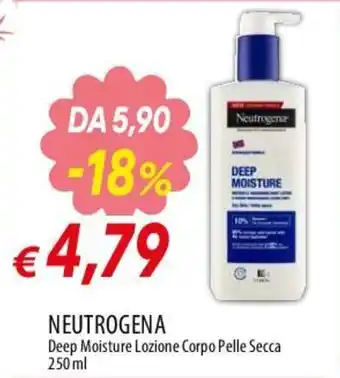 Neutrogena Deep Moisture Lozione Corpo Pelle Secca