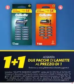 Famila Superstore Gillette lamette offerta