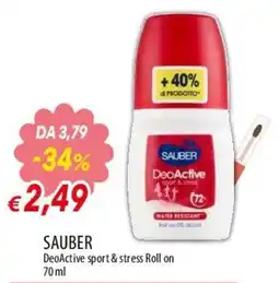 Famila Superstore Sauber DeoActive sport & stress Roll on offerta