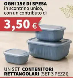 SpeSì Set contenitori rettangolari offerta