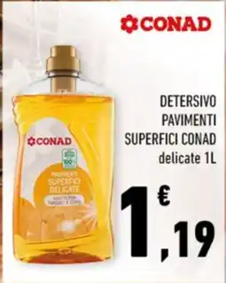 Conad Detersivo pavimenti superfici delicate offerta
