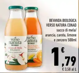 Conad Verso natura succo di mela biologico offerta