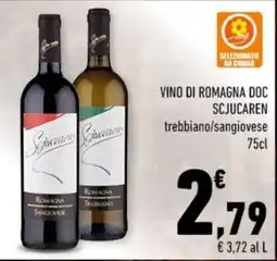Conad Vino di Romagna DOC Scjucaren offerta
