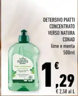 Conad Detersivo piatti concentrato Verso Natura offerta