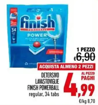 Detersivo lavastoviglie Finish Powerball regular