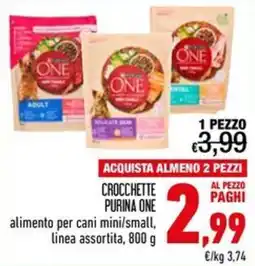 Spesa Facile Conad Crocchette Purina One offerta