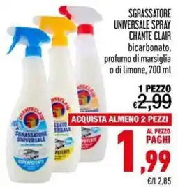Spesa Facile Conad Sgrassatore universale Chante Clair offerta
