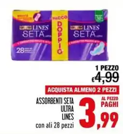 Spesa Facile Conad Assorbenti seta ultra lines offerta