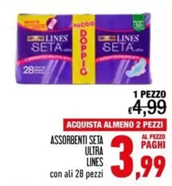 Assorbenti seta ultra lines