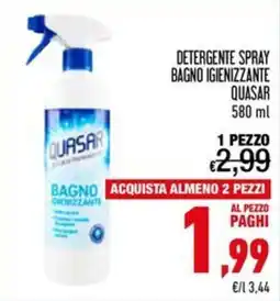 Spesa Facile Conad Detergente spray bagno igienizzante Quasar offerta