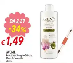 Famila Superstore Avenil Pure & Soft Shampoo Delicato Malva & Camomilla offerta