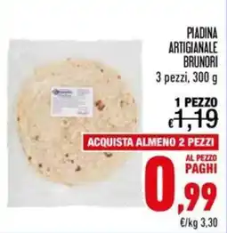 Spesa Facile Conad Piadina artigianale Brunori offerta