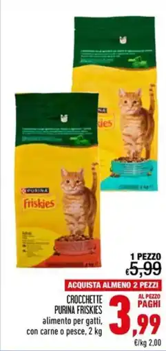 Spesa Facile Conad Crocchette Purina Friskies offerta